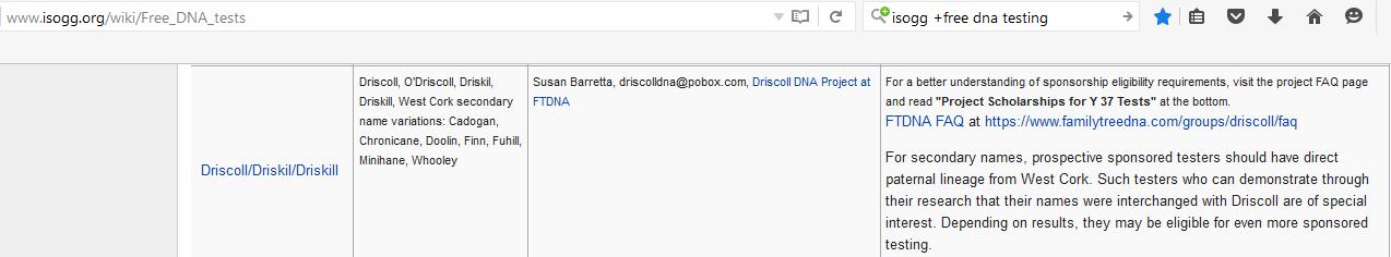 Driscoll DNA project, testing.jpg
