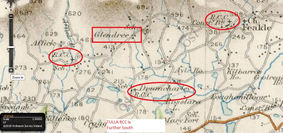 1842 Map Glendree closest Catholic Church or Chapel.jpg