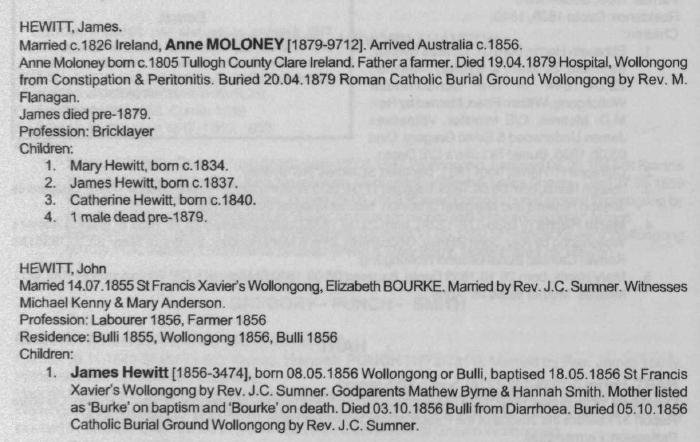 Anne Moloney Hewitt, Tullogh to Wollongong.jpg