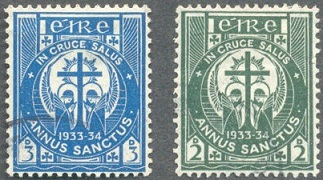 1933-34 Holy Year stamps of Ireland.jpg