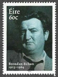 Brendan Behan (1923 - 1964) Irish stamp.jpg