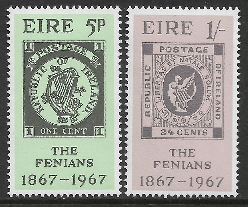 The Fenians 1867 - 1967, Irish postage stamps.jpg