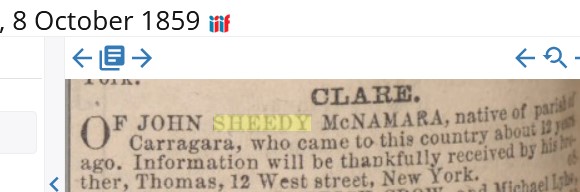 1859 ad for John Sheedy McN by bro Thos in NYC.jpg