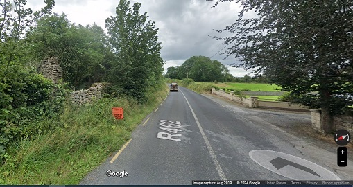 Ruins of Guard House to Cragg House on left (google street view).jpg