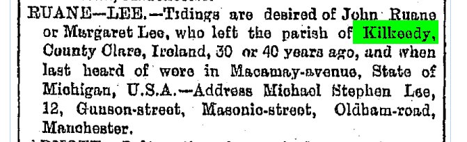 Ruane - Lee- Request for info - Manchester Times 1893.jpg