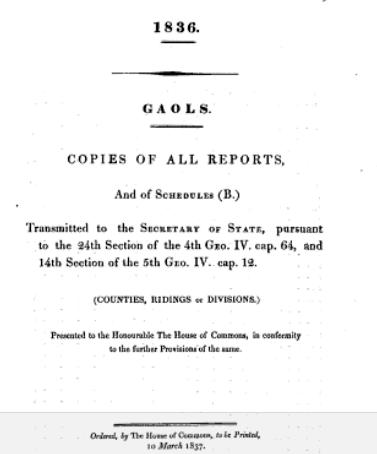 Prisoner commutations 1835, title page.jpg