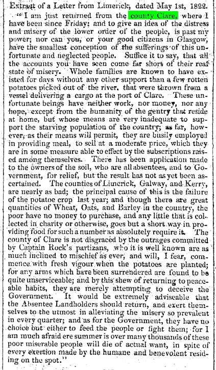Clare in 1822 - letter from Limerick.jpg